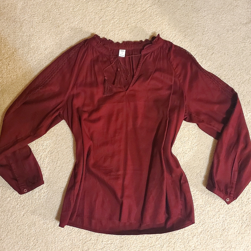 Burgundy Blouse